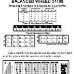 20 number lottery wheel